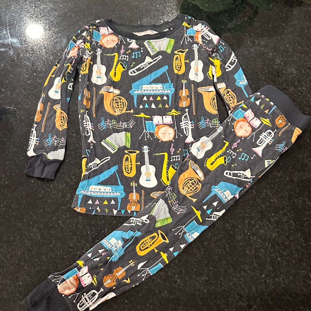 Little Sleepies Musical Print Pajama Set - 2T